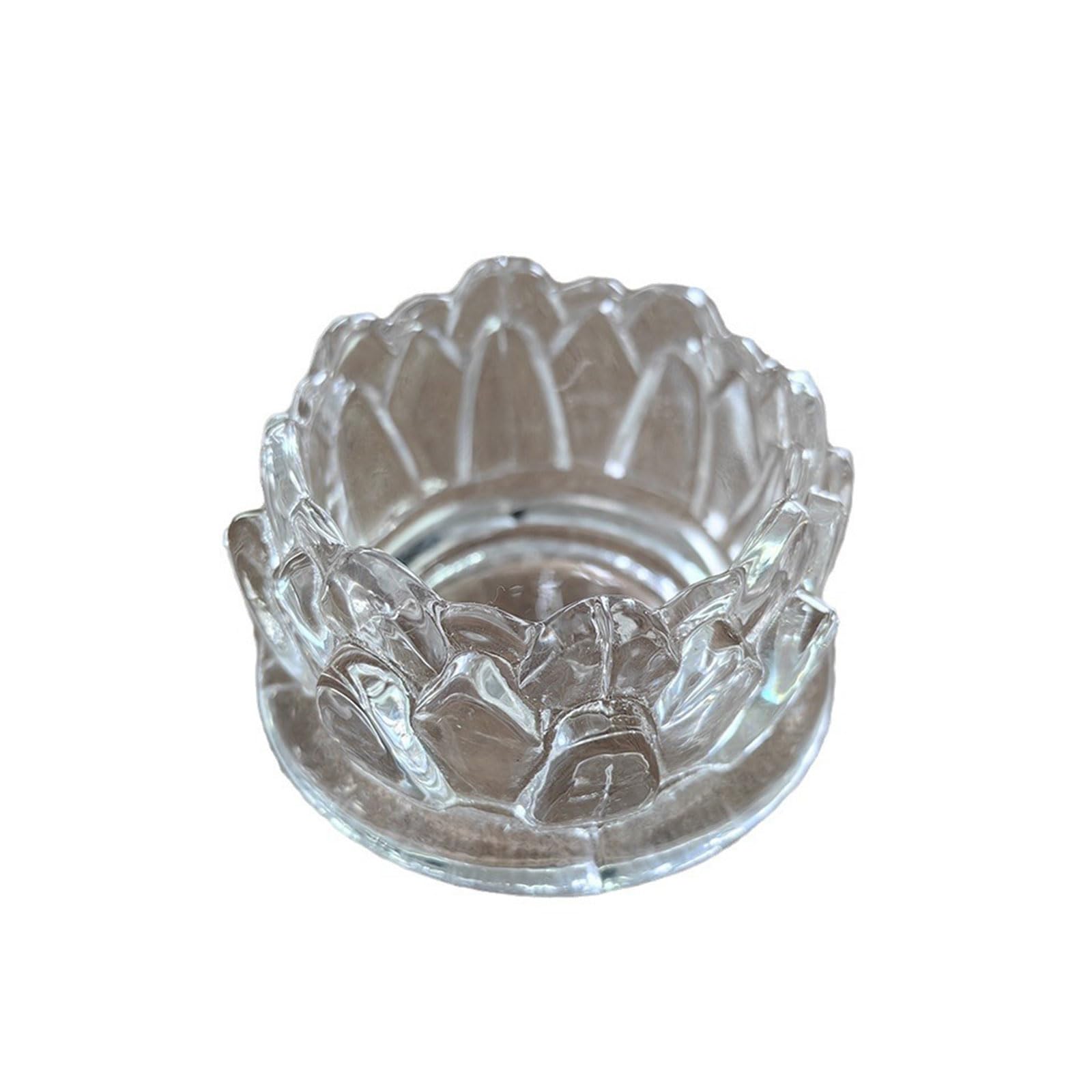 Nucelit Glass Candlestick Holder for Home Decor and Special Occasion Candelabra for Festive Decorations Simple Ornament Bedroom Decor