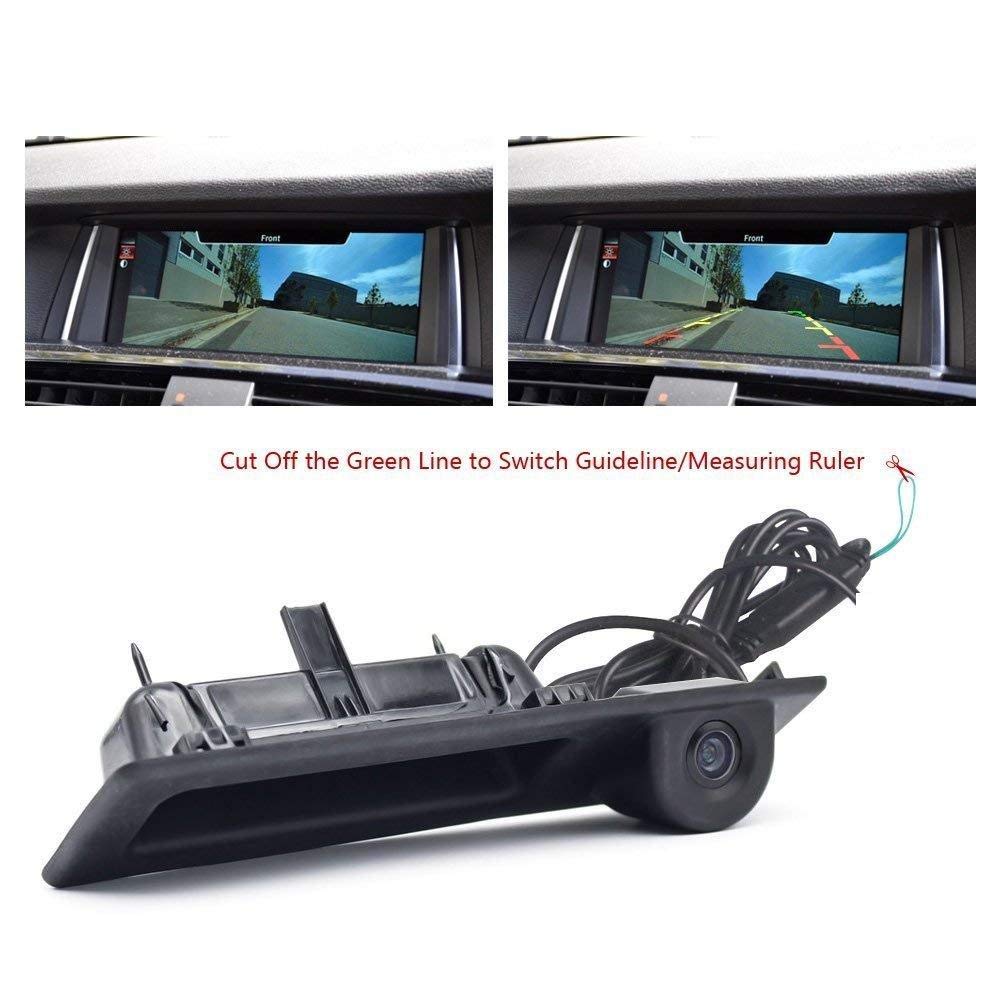 Telecamera Retromarcia A Colori LeHang Per BMW Serie 3/5/X5/X1/E90/E60/E70 2011-2018 – CCD IP67 Con Linee Guida E Visione Notturna