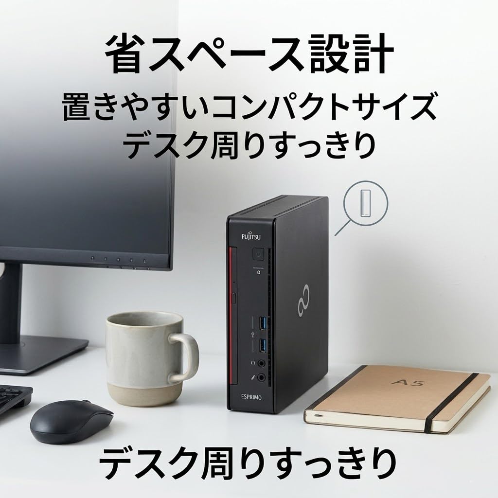 Amazon.co.jp: デスクトップパソコン 富士通 ミニデスクトップ ESPRIMO