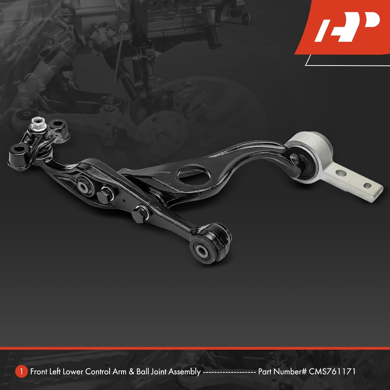 A-Premium Front Left Lower Control Arm, with Ball Joint & Bushing, Compatible with Mazda 6 2009 2010 2011 2012 2013