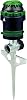 Orbit 58573N H2O-6 Gear Drive Sprinkler, Spike B 58573, Green