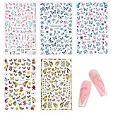 Amplia aplicación: Nuestras pegatinas de uñas de mariposa son muy adecuadas para uñas acrílicas y uñas falsas en uso doméstico o salones de uñas.Puede desatar su creación para hacer una decoración de uñas personalizada.También pueden ser un sorprendente regalo que todas las mujeres y las niñas amarán.