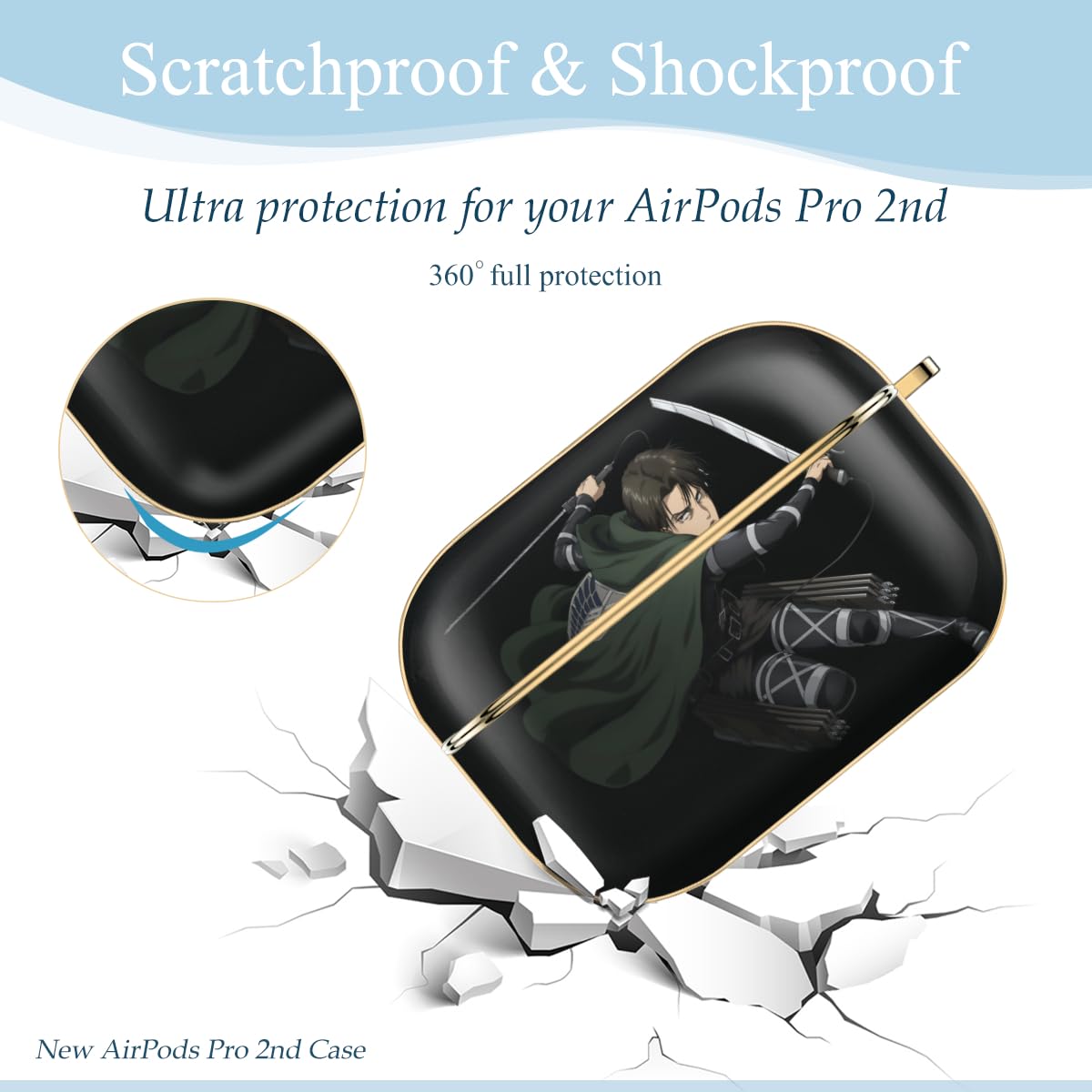 Amazon | 進撃の巨人 リヴァイ 兵長 AirPods Pro 2ケース かわいい