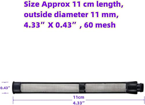 Miniatura 8 de Juego de filtros de rociador sin aire para Graco 390 395 490 495 595 3400 pulverizador, 3 tipos de bomba de pulverización de filtro de paja, filtro