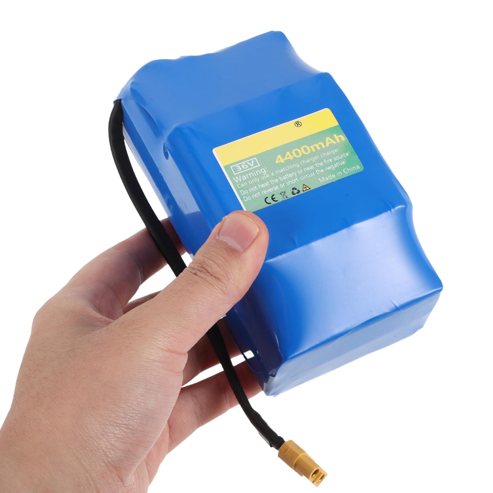 Healeved Batteria di Ricambio Universale 36V 3.6Ah - Energia al Litio ad Alta capacità per batterie Ricaricabili da 42V 4400mAh per monopattini elettrici, Biciclette elettriche e Hoverboard.
