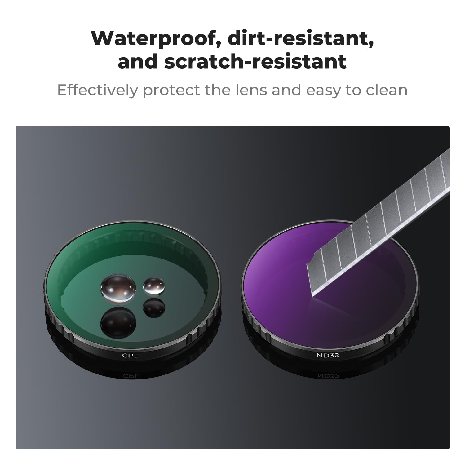 Zestawy filtrów ND K&F CONCEPT, filtry wciskane CPL, ND8, ND16, ND32, ND64, ND1000 kompatybilne z DJI Osmo Action 5 PRO/Action 4, szkło polaryzacyjne o neutralnej gęstości HD