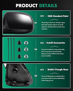 【専用】Y Amazon.com: SCITOO Driver Left Side Mirror for 1999-2006 For