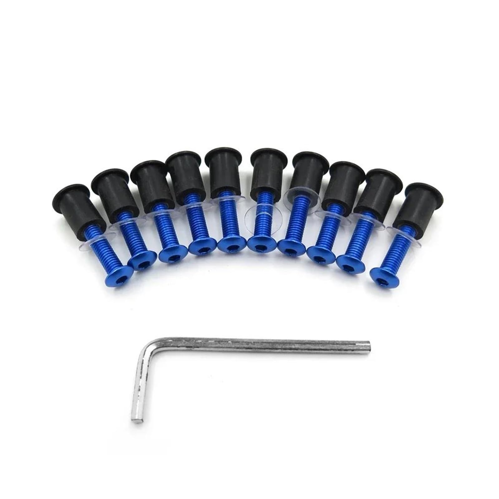 Kit pernos parabrisas de moto con arandela y tuerca para Suzuki 6