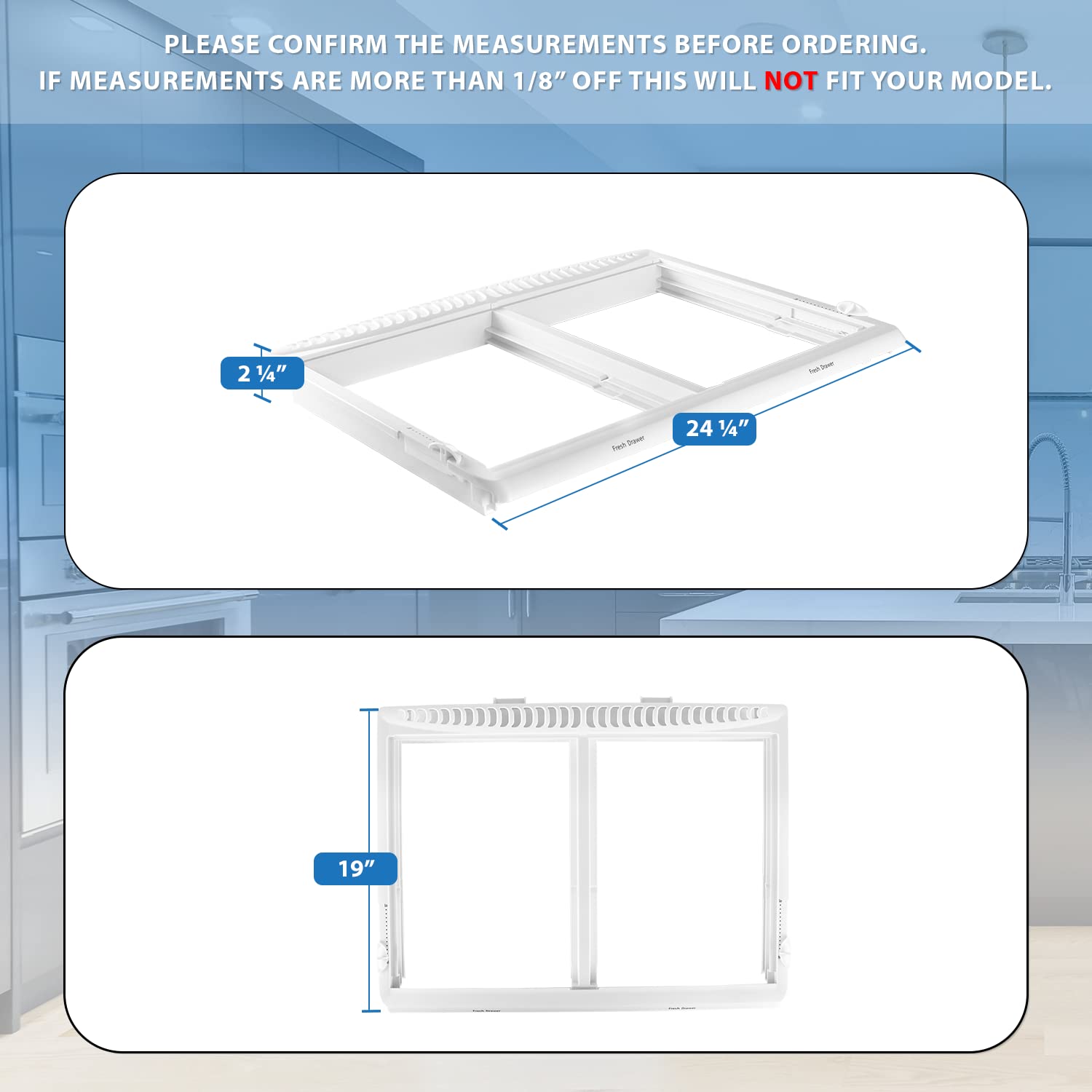 Amazon.com: UPGRADED Lifetime Appliance 240364787 Crisper Pan  