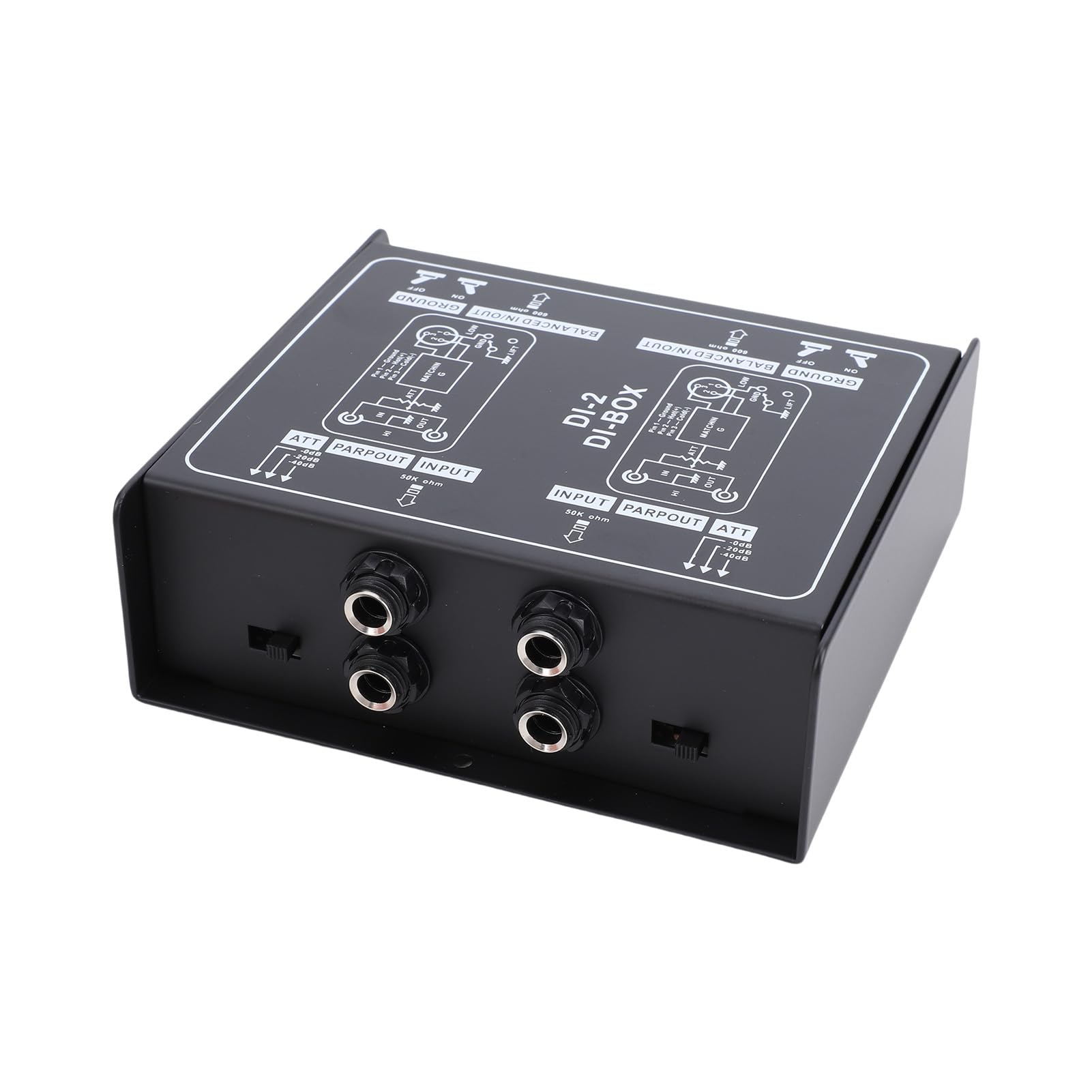 Mingzhe Passive DI Box for Guitar and Bass with Noise Reduction for