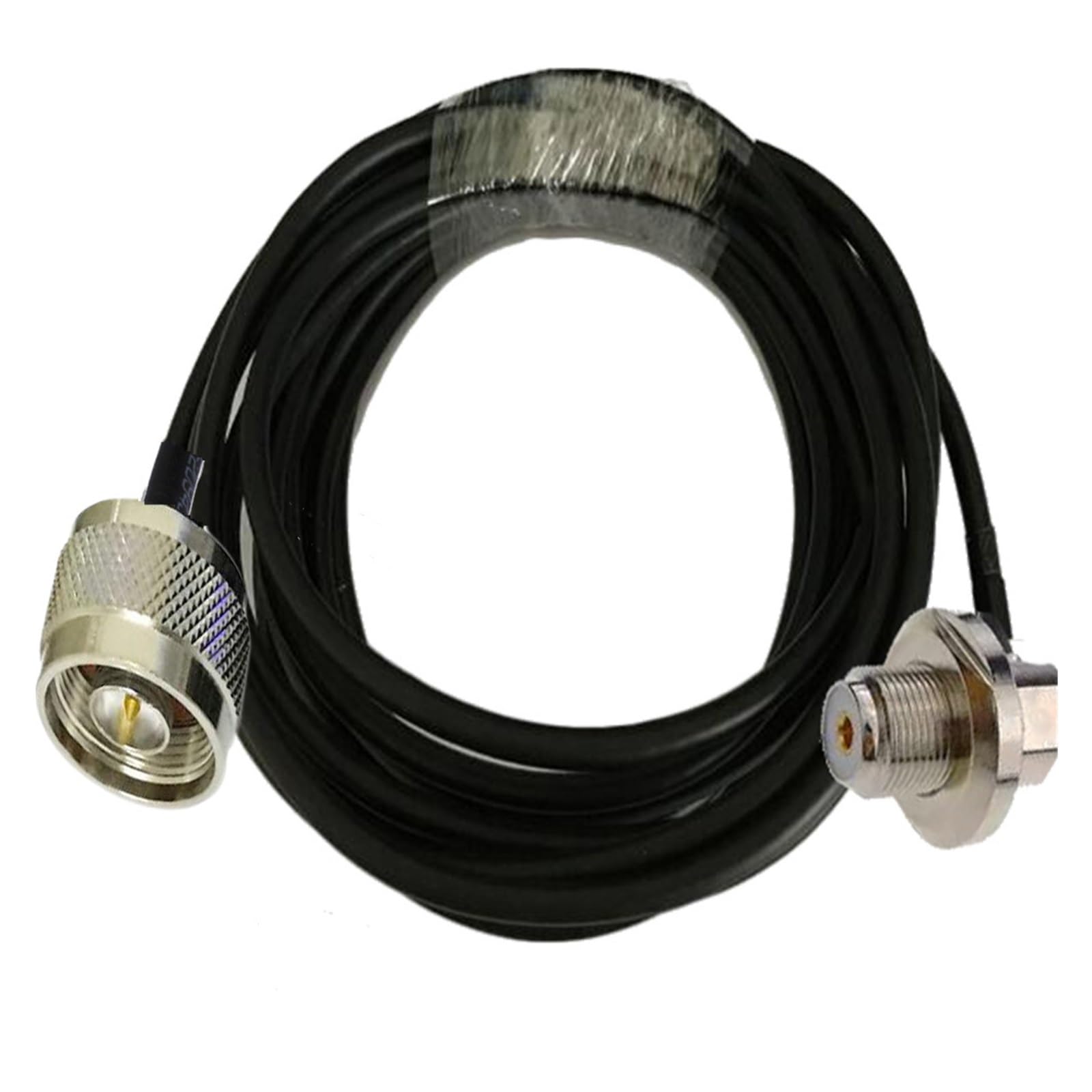 PIKETU Conector N macho a ángulo recto UHF hembra SO239 conector apto Fit Compatible antena móvil de coche RG58 Cable coaxial 3m 5m 10m 15m 20m (Color : 15m)