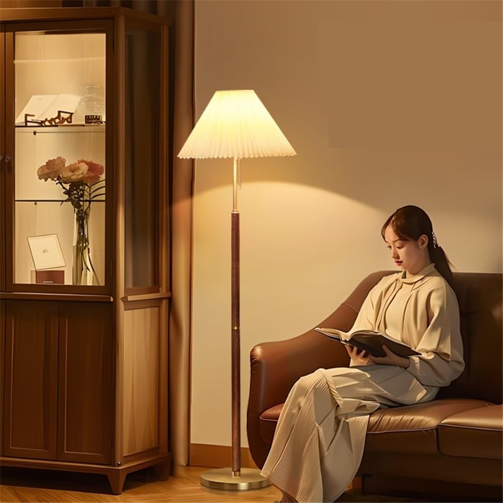 Lampa podłogowa Lampa podłogowa plisowana do salonu, na sofę, sypialni, dekoracyjnego oświetlenia stołowego