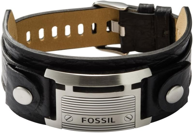Leather Bracelet Bracelet Fossil Homme Fossil Men's Brown Leather
