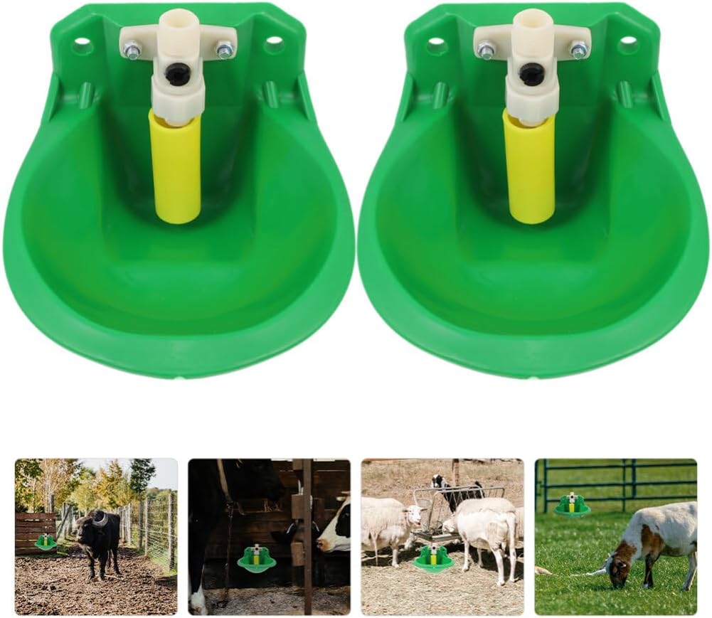 Yardwe Sheep Drinking Fountain Auto Waterer Plastic Alloy Safe for Pets for Cattle Sheep