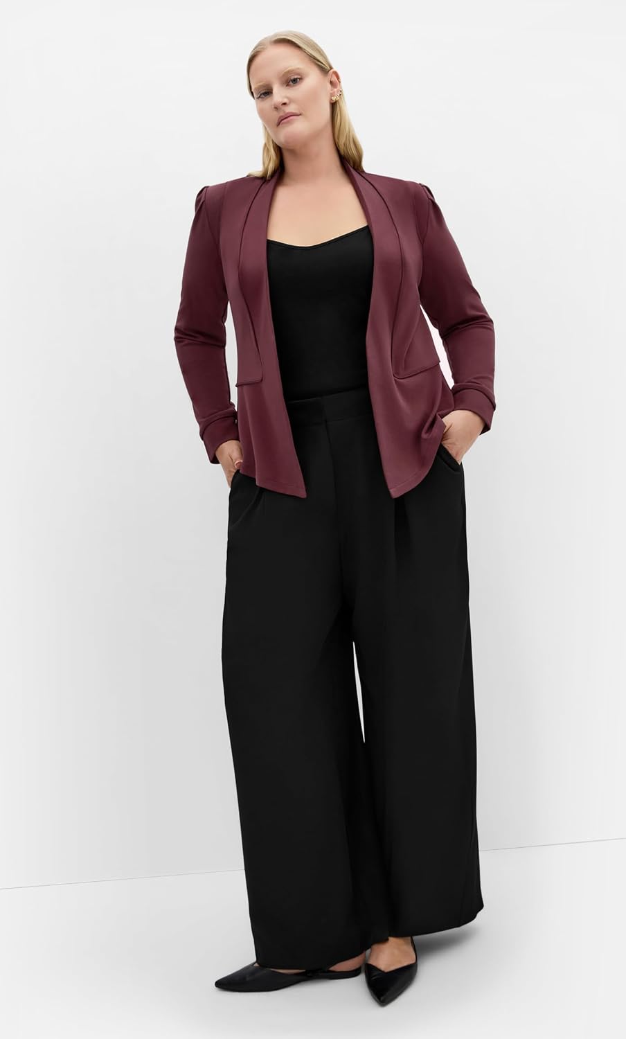 City Chic Plus Size Jacket - Piping Praise