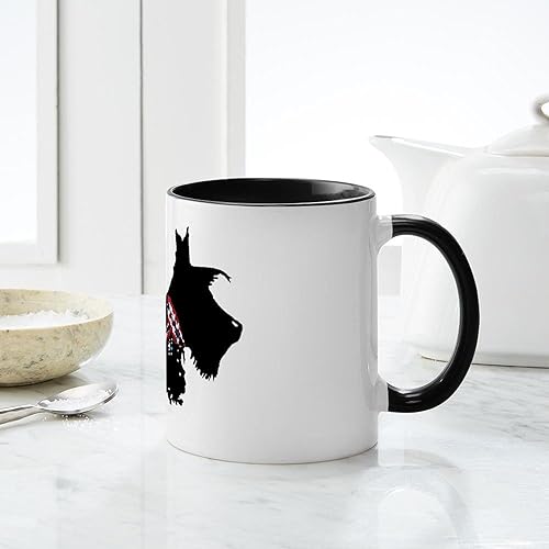Miniatura 6 de CafePress Scottie Dog Mug - Taza de café de cerámica de 11 oz (11.0 fl oz)