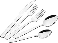 Vista 9 de Kekow Juego de cubiertos de acero inoxidable de 80 piezas, juego de cubiertos para 16