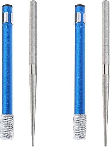 SING F LTD 2 unids pluma de pulido de diamante portátil de bolsillo amoladora de diamante afilador telescópico piedra afiladora para moler recorte