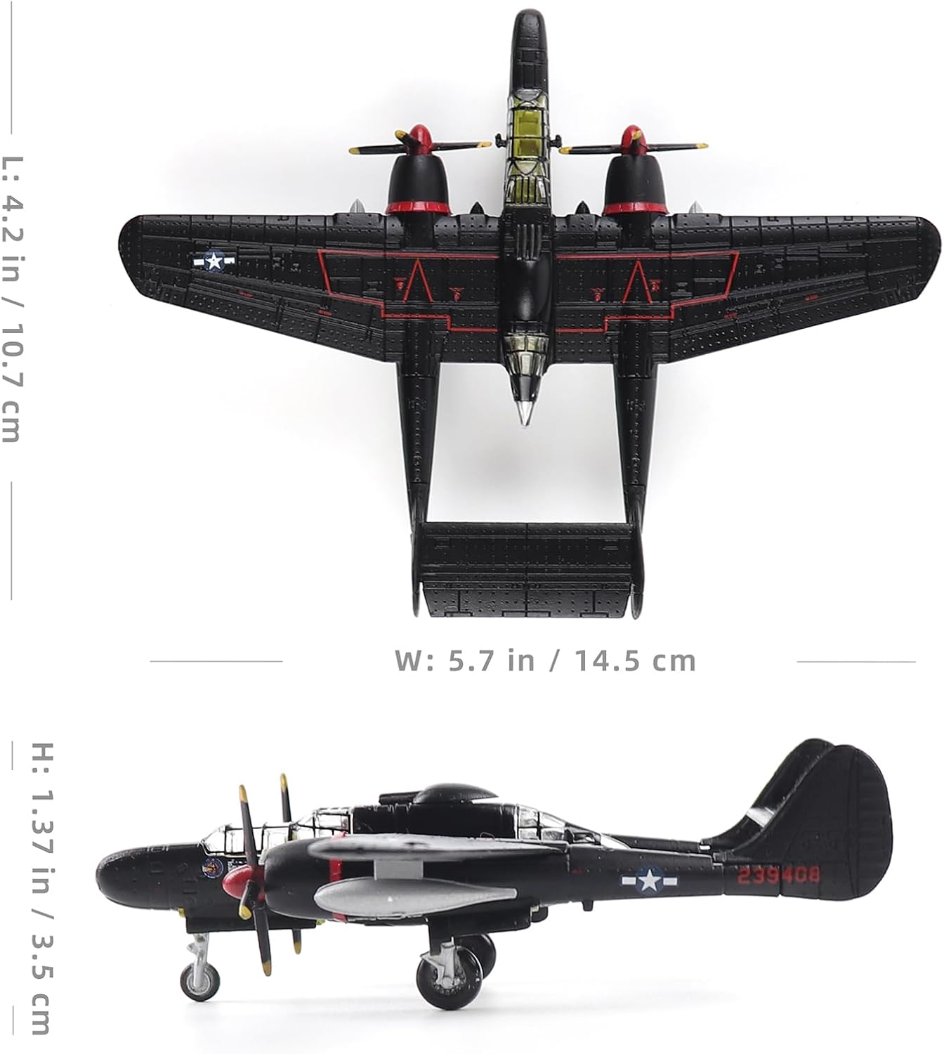 Northrop P-61B Black Widow 1:144 Scale Aircraft Togo Ubuy