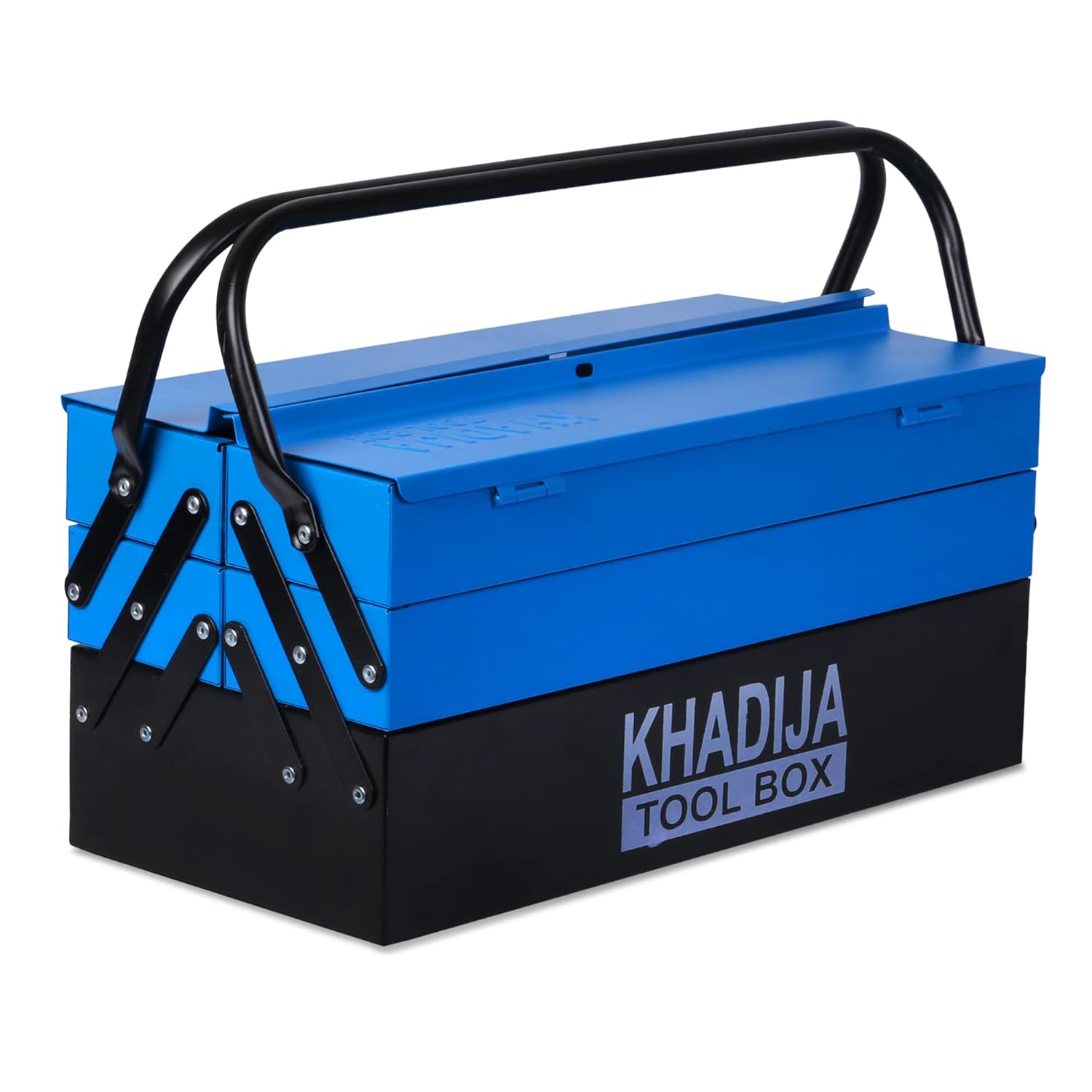 KHADIJA Metal Five Compartment Double Handle Big Storage Professional