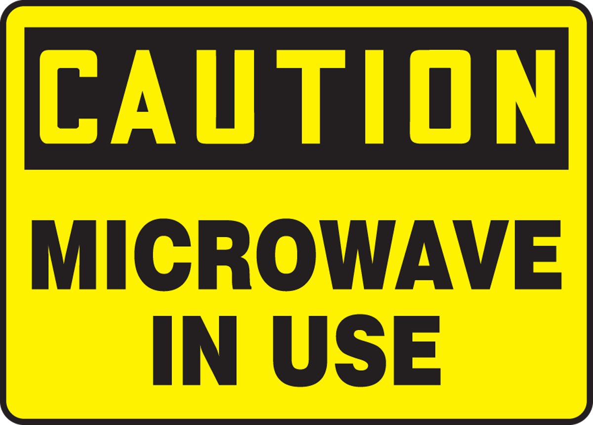 Signalisation attention micro-ondes pour sécuriser la salle de pause