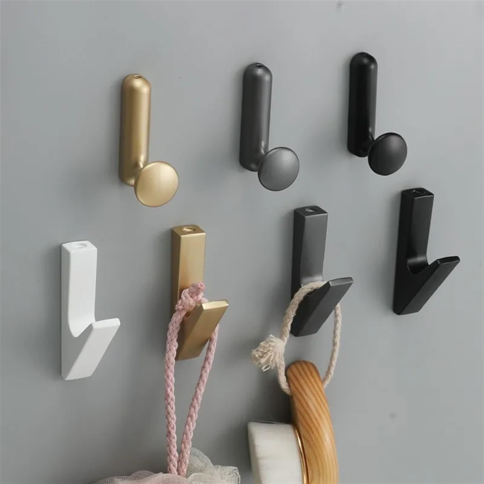 ganci appendiabiti Ganci Da Parete Opachi - Accessori Per Abiti, Asciugamani, Cappelli E Portachiavi