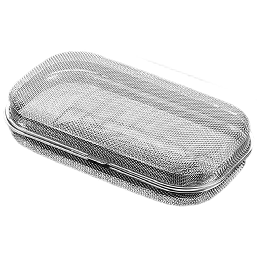 Besteck-Ablaufbox aus 304 Edelstahl mit auslaufsicherem Deckel, stapelbare Utensilienaufbewahrung, Küchenorganisation