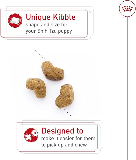 ROYAL CANIN Shih Tzu Puppy Dry Dog Food, 2.5 lb Bag | Immune System Support, Skin & Coat Support, For Shih Tzu Puppies 8 Weeks to 10 Months, Specialized Kibble for Short Muzzle