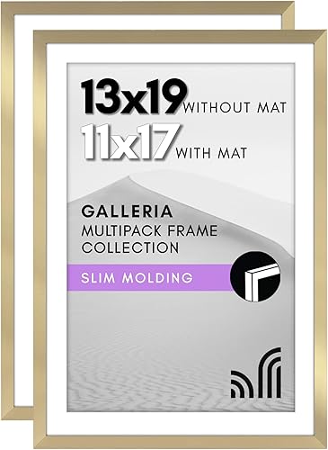 Miniatura 10 de Americanflat Portarretratos de 8 x 10 pulgadas en blanco con paspartú de 5 x 7 pulgadas juego de 2 marcos muestra fotos de 5 x 7 pulgadas con