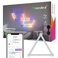 Nanoleaf Lines 60 Degrees Expansion Pack, 3 Barre LED Aggiuntivi RGBW Smart Modulari