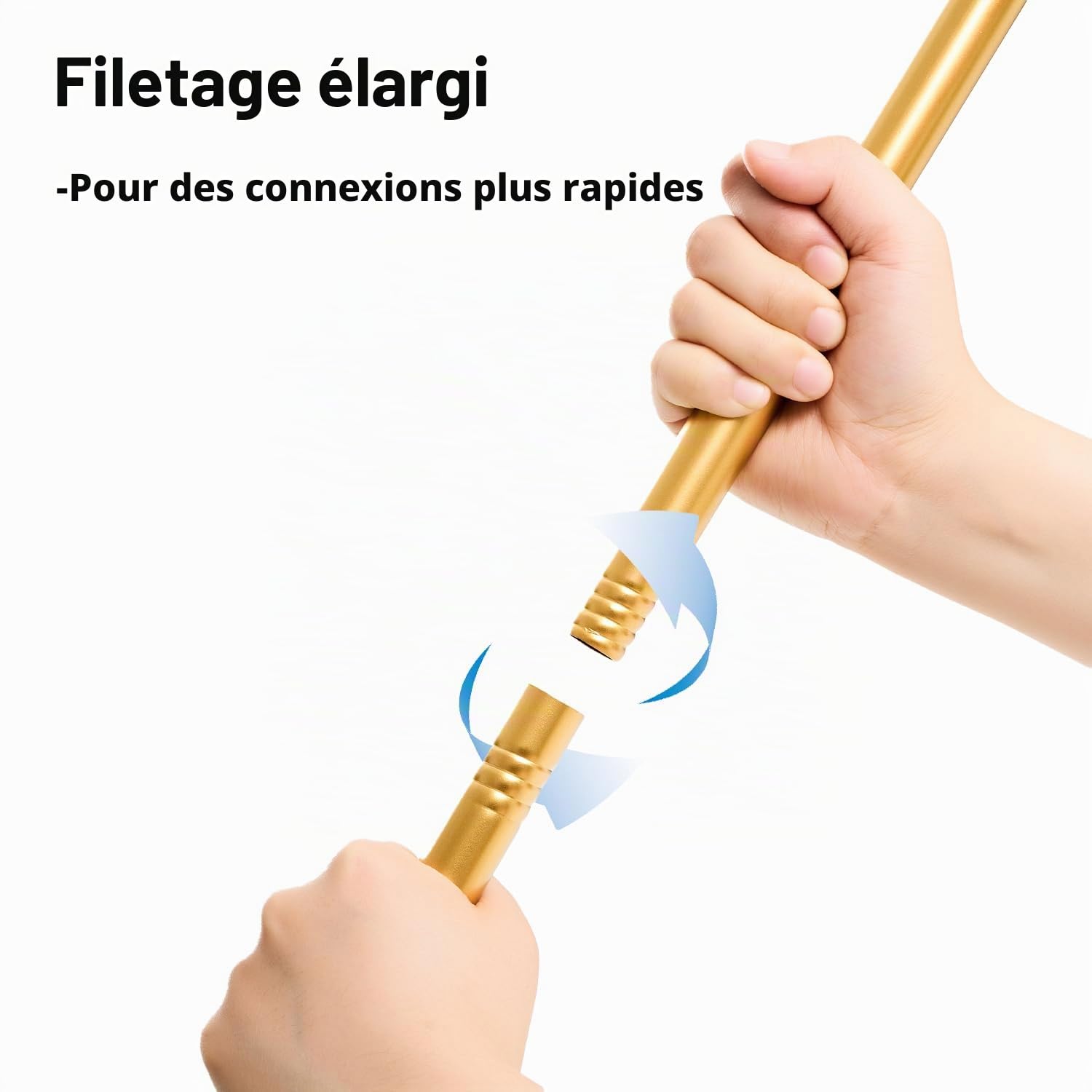 Tringle à rideaux avec embouts décoratifs de 2,54 cm de diamètre en laiton antique extensible de 76 à 320 cm avec 3 supports. Tringle à rideaux robuste de 30 à 126 pouces pour salon, chambre, cuisine
