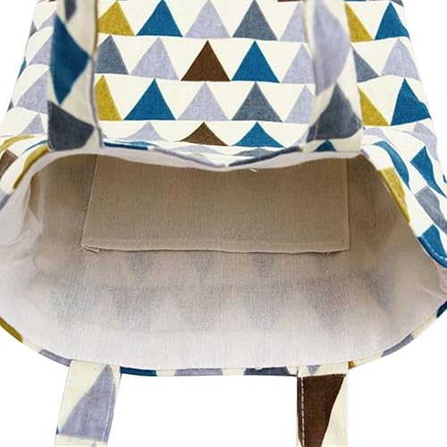 Miniatura 6 de Chezi Bolso de compras plegable reutilizable de la lona de la impresión del triángulo de las mujeres