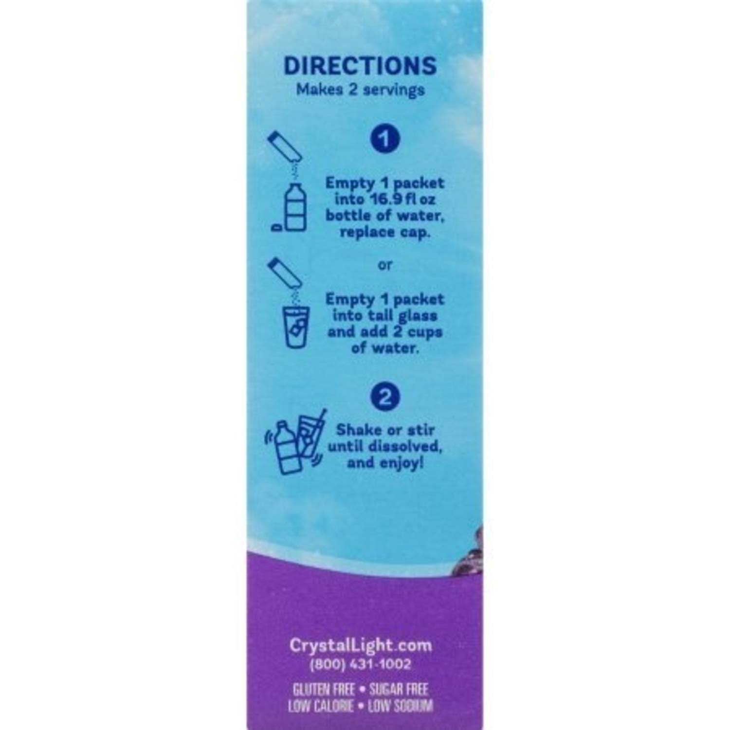Crystal Light On The Go Packets, Grape, 10 CT