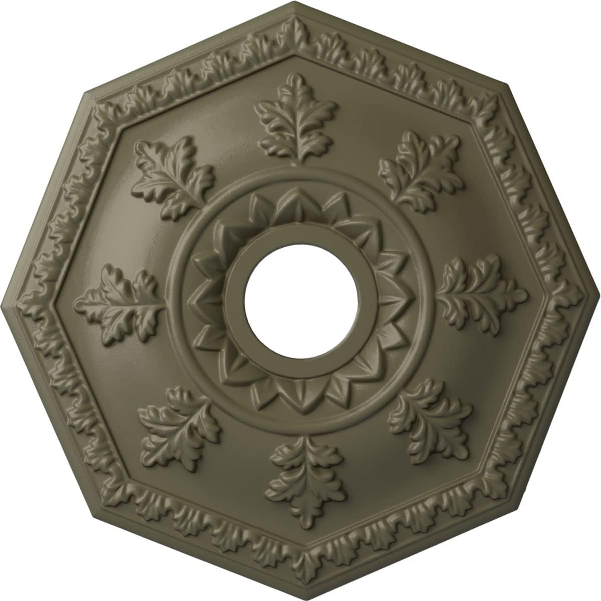 Ekena Millwork CM18NTSSF Nottingham Ceiling Medallion, Spartan Stone