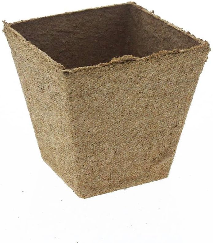 Jiffy 70000362 Square Peat Pot, 3-Inch, 1260 Pots