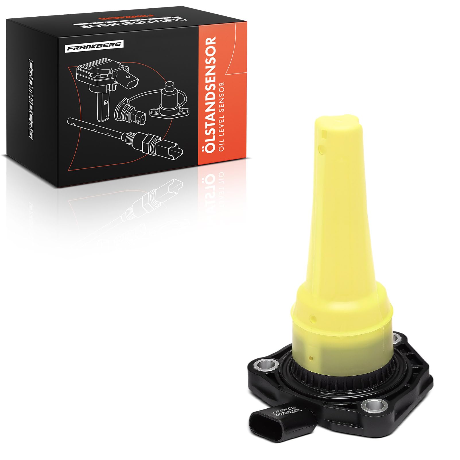 Frankberg Ölstandsensor Ölniveausensor 3-Polig Kompatibel mit P.a.s.s.a.t UP! Polo T-R.O.C Golf VI O.c.t.a.v.i.a III T.i.g.u.a.n K.a.r.o.q Golf Sportsvan A4 Replace# 06K907660C