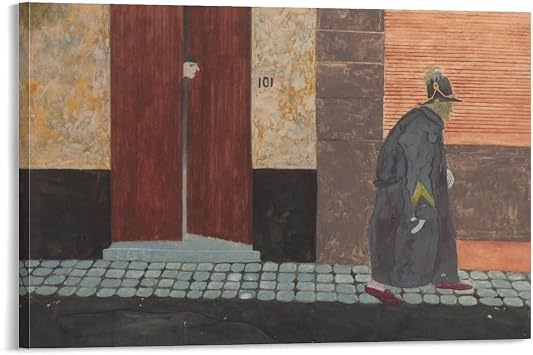 Leon Spilliaert La Peur Du Gendarme Poster Art Painting Artworks Canvas Poster Room Aesthetic Wall Art Prints Home Modern Decor Gifts Framed-unframed 16x24inch40x60cm