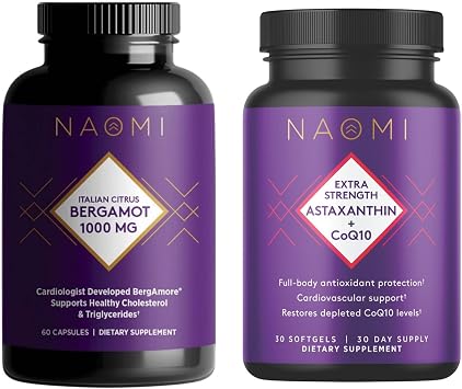 NAOMI Bergamot 1000mg Astaxanthin and CoQ10