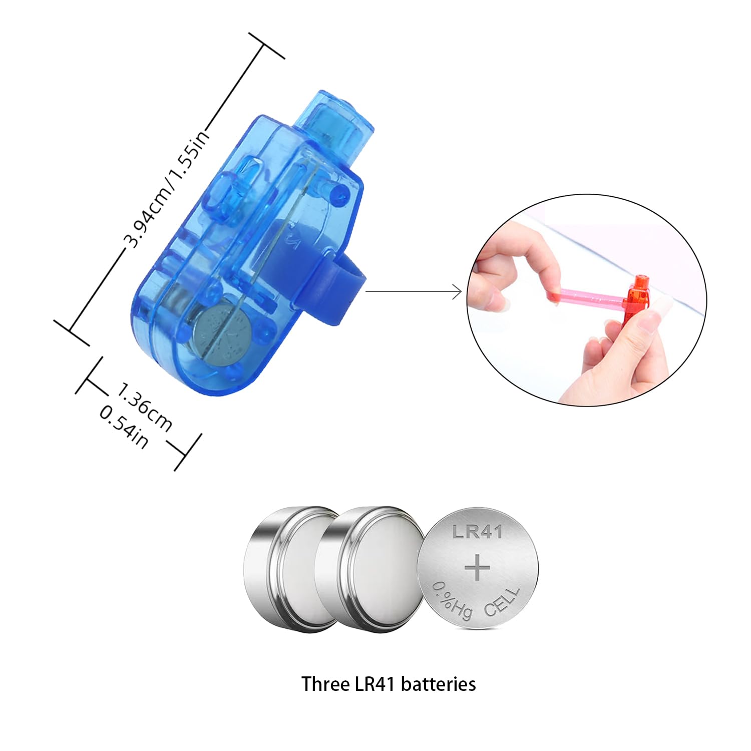 100 luces LED para dedos, anillo brillante de 4 colores, lámpara de dedo súper brillante, juguetes para fiestas, ideal para cumpleaños, fiestas, bodas