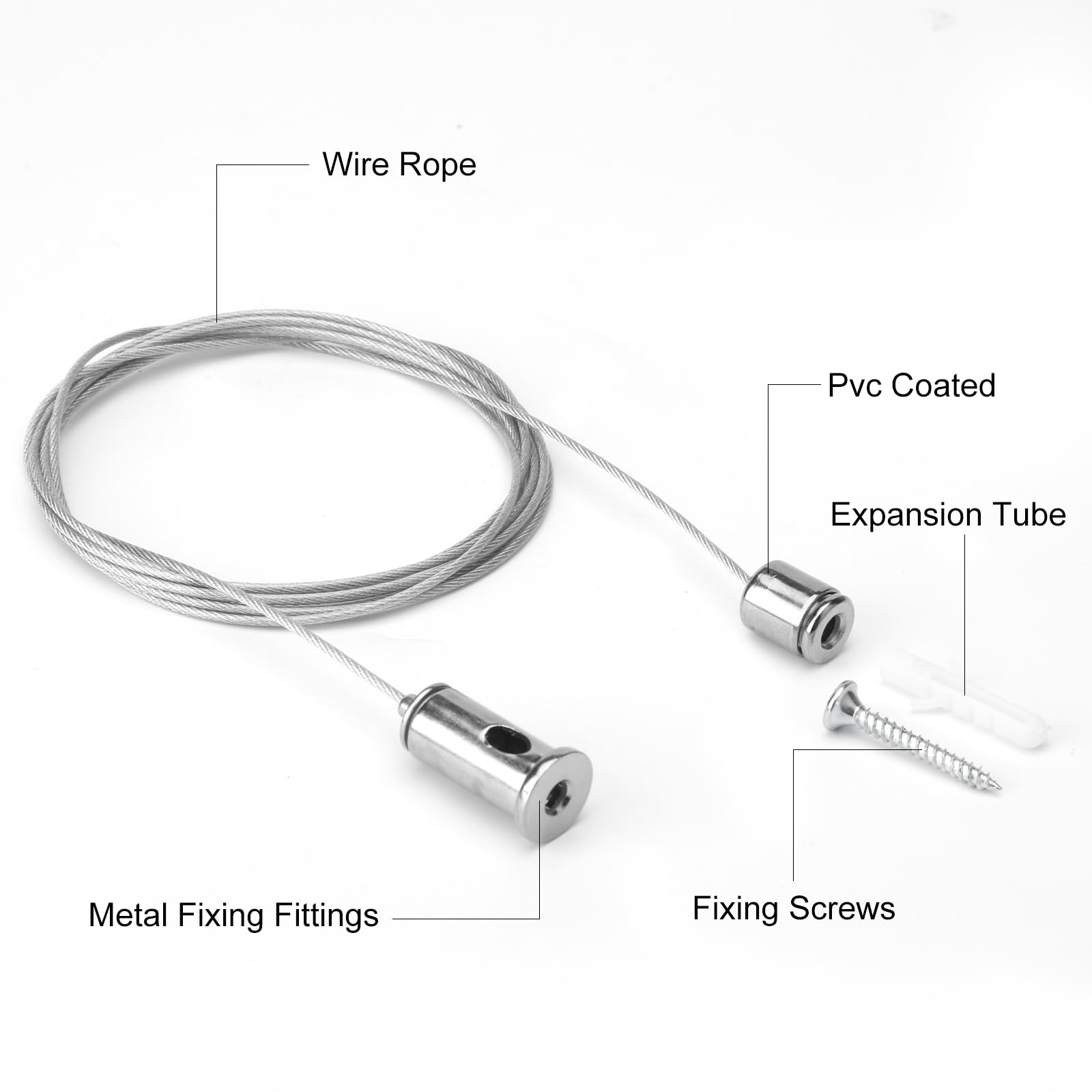 Pressacavi Per Lampade A Sospensione, 100 Set, Per Cavi Da 4-6 Mm - Connettori In PP Resistente Al Calore