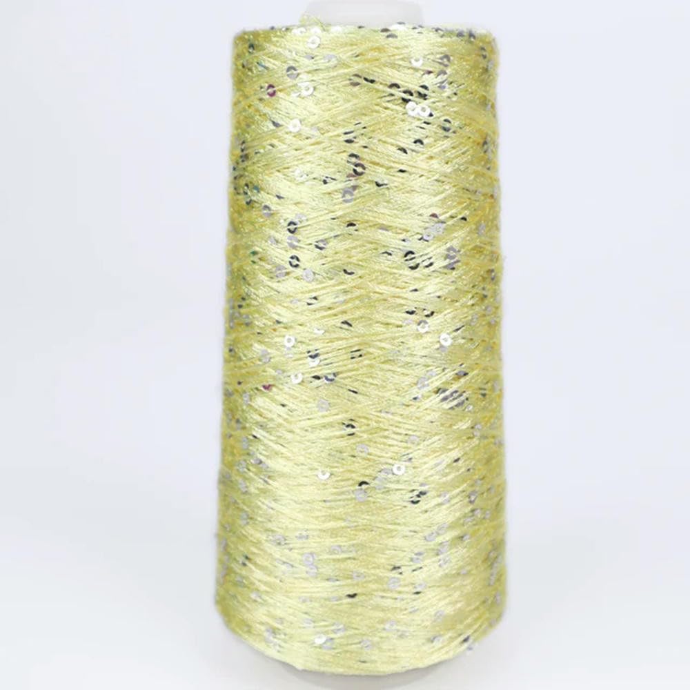 TPIONEER 500G Glitter FancyYarn Sequin Hand Crochet Thread Knitting Clothes Needleworkyarn With Sequins Knitting Yarn Needlework Sequins — image 1