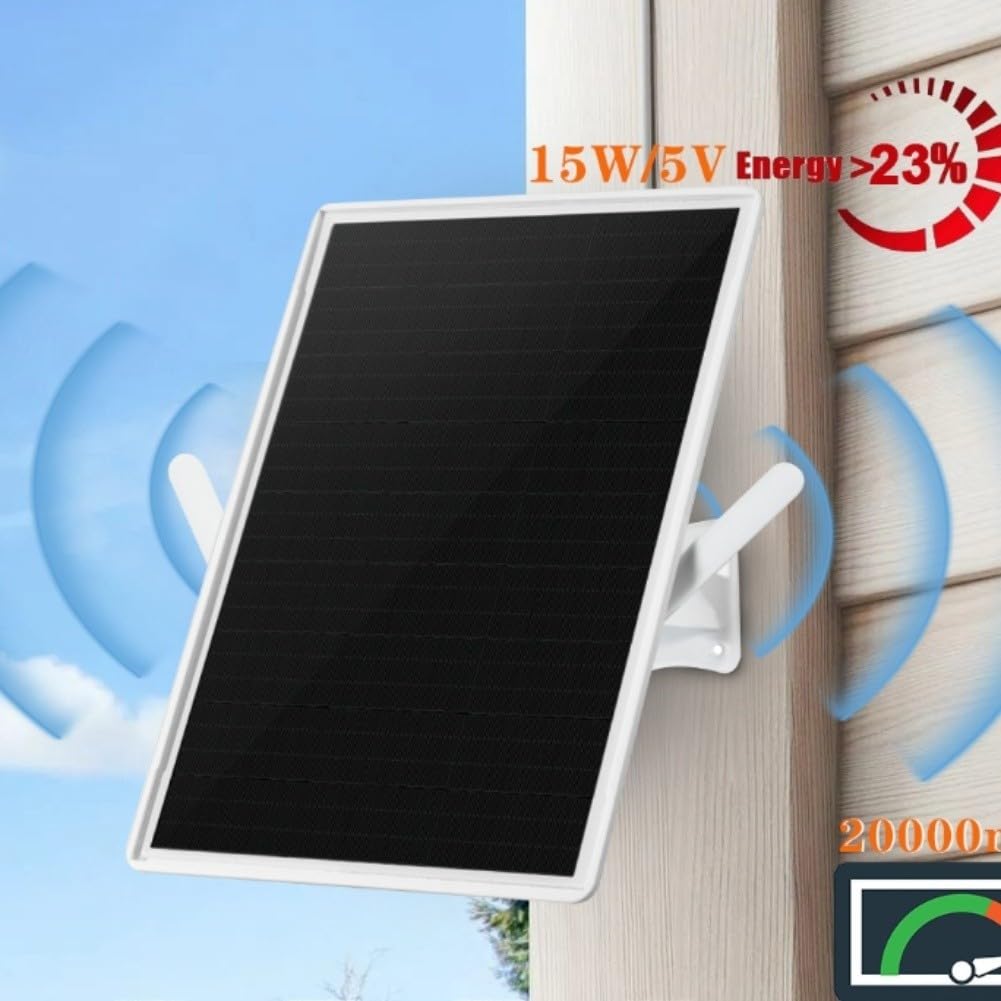 Ripetitore solare esterno Wifi con 20000mah incorporato per batteria 15w Pannello Ip66 resistente alle intemperie Design ad alto guadagno antenne per giardino garage per hotel biblioteca uso fabbrica