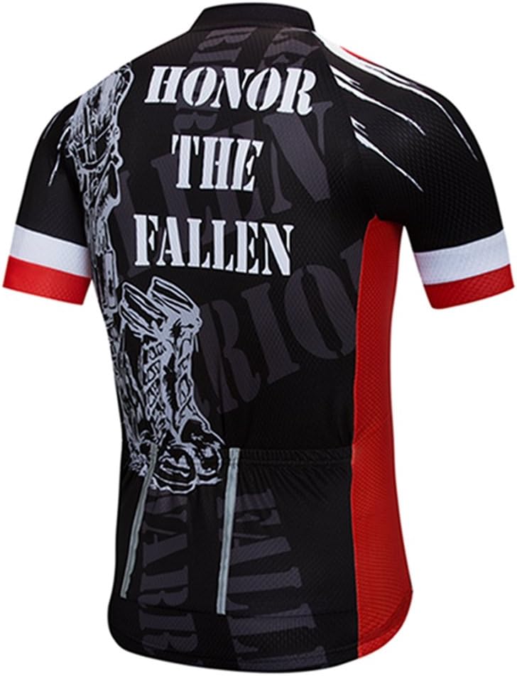 Weimostar Men's USA Cycling Jersey Short Sleeve Biking Shirts Breathable with Pockets - Image 2