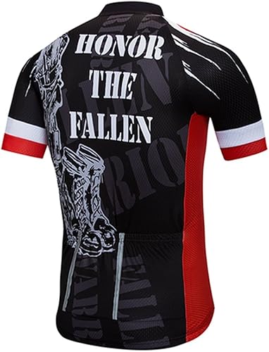 Miniatura 2 de Weimostar Camiseta de ciclismo de manga corta para hombre, transpirable, con bolsillos