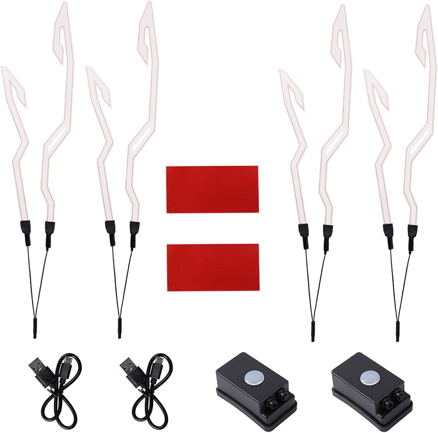 VideoPUP 2pcs Motorcycle Helmet Light Kit,Waterproof 3 Mode Ride Signal LED Light Night Riding Signal Helmet Light for Motorcycle Bike Helmet,Ice Blue