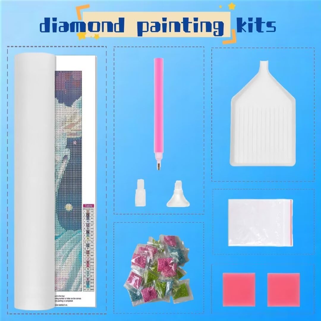 Diamond Art Kits for Adults, 5D DIY Autumn Tree Diamond Painting Kits, Cross Stitch Diamond Painting for Beginners, Diamond Painting Accessories Kits, Embroidery Kit for Christmas Decor(40x80cm)-R69