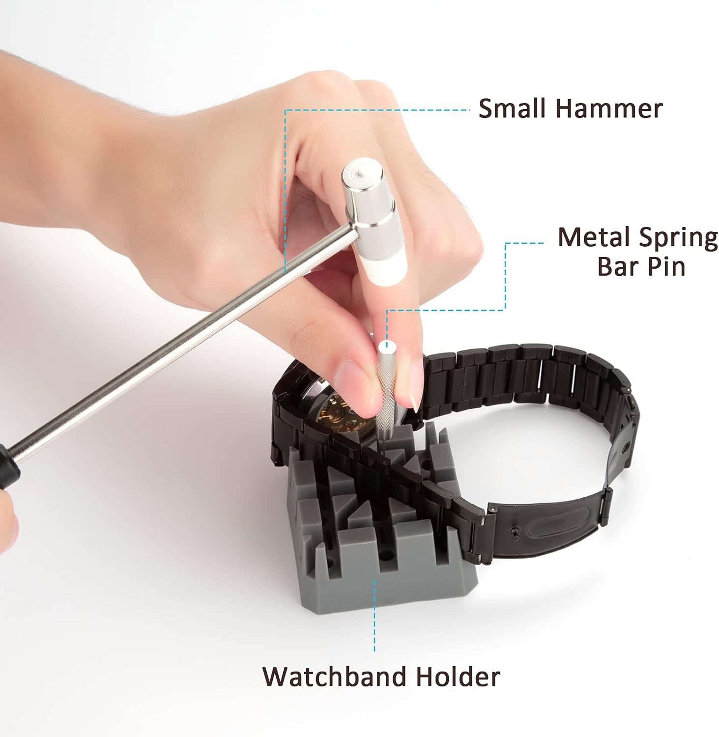 Watch Repair Kit, Eventronic Professional Spring Bar Tool Set Watch Band Link Pin Tool Set with Carrying Case : Clothing, Shoes & Jewelry
