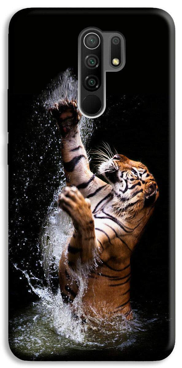Cover Mixroom Per Xiaomi Redmi Note 7, Custodia In TPU Morbido Con Fantasia Tigre Che Nuota, Stampa Di Qualità