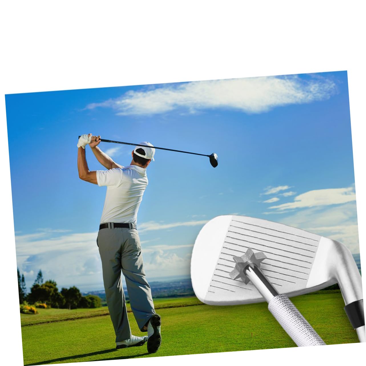 Kisangel 3-teiliges Golf-rillenreiniger-Werkzeug Mit 6 Einfach Zu Verwendenden Rillenschärfern Für Zubehör