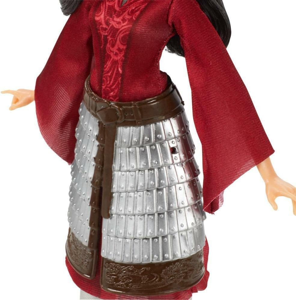Disney Mulan Fashion Doll with Skirt Armor, Shoes, Pants, and Top, Inspired by Disney's Mulan Movie, Toy for Kids and Collectors